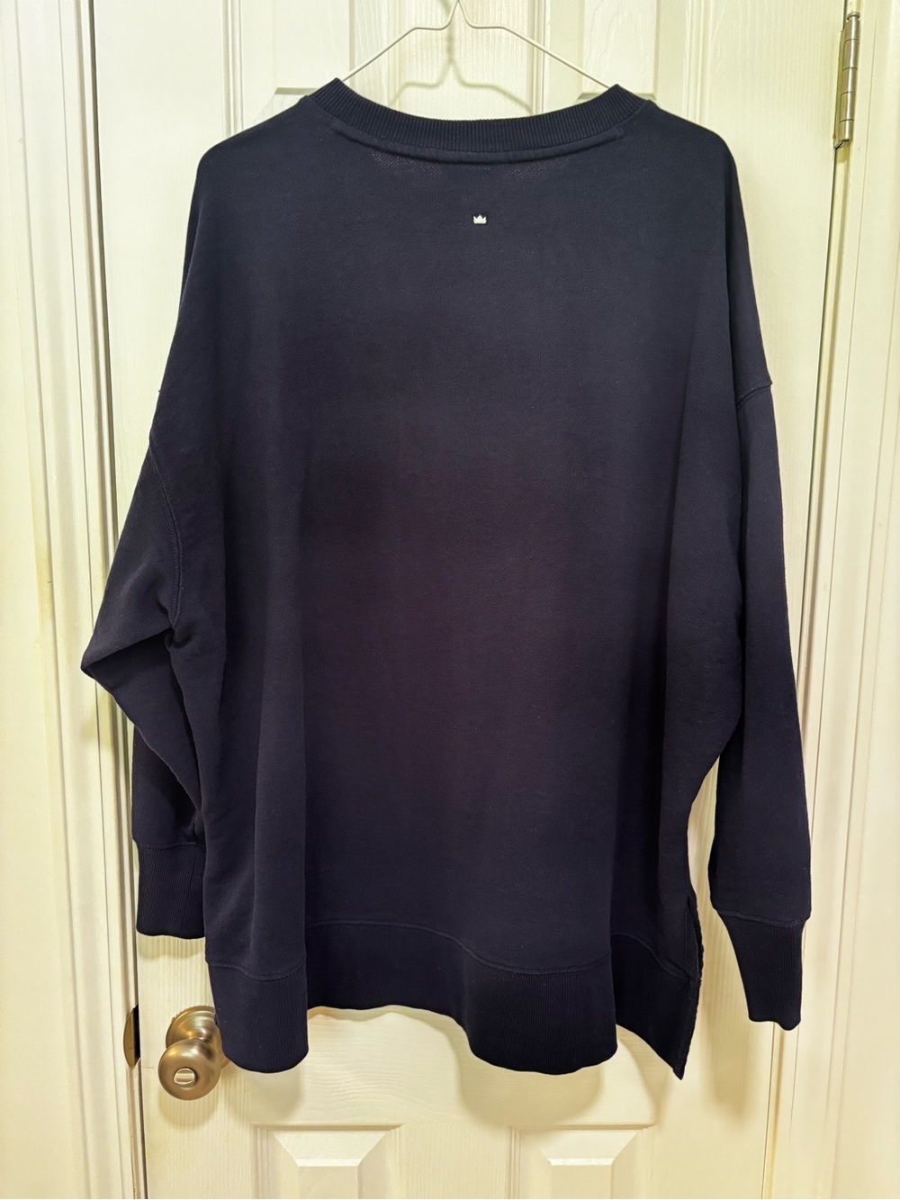crown & ivy Navy Crewneck Sweatshirt - Picture 5 of 7